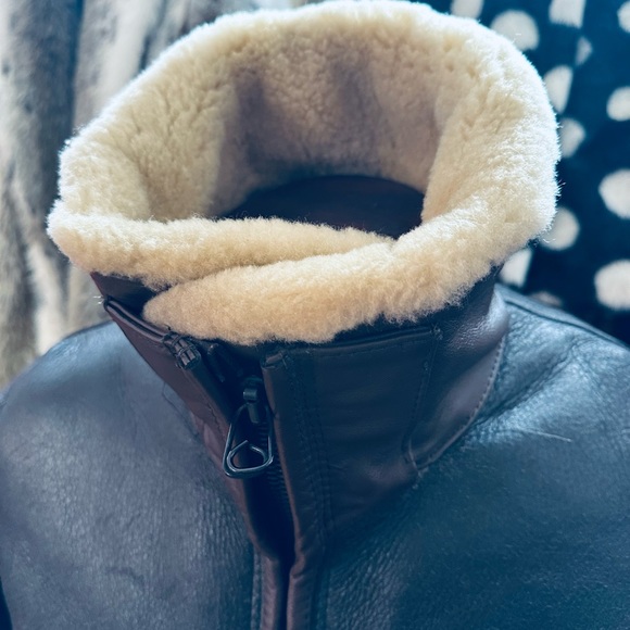 Avirex LTD Winter Flying Bomber Jacket Skeepskin Air Force Uniform USA - 42 - Picture 7 of 14